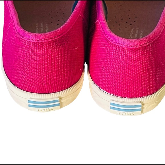 TOMS Heritage Canvas Clemente  Fuchsia / Hot Pink ~ Women's Size 6 - Picture 5 of 7